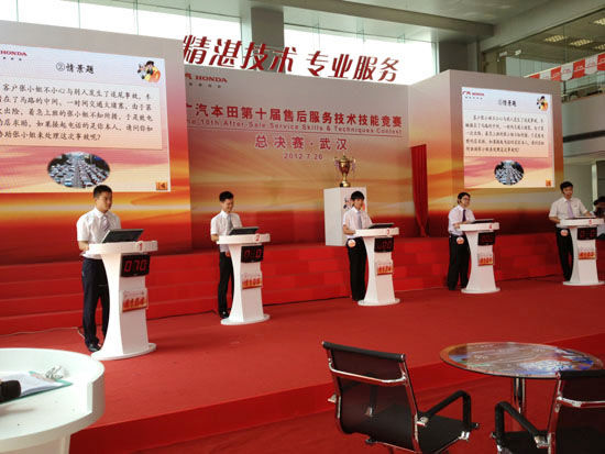 广本第十届售后服务技术技能竞赛总决赛打响安大店入选