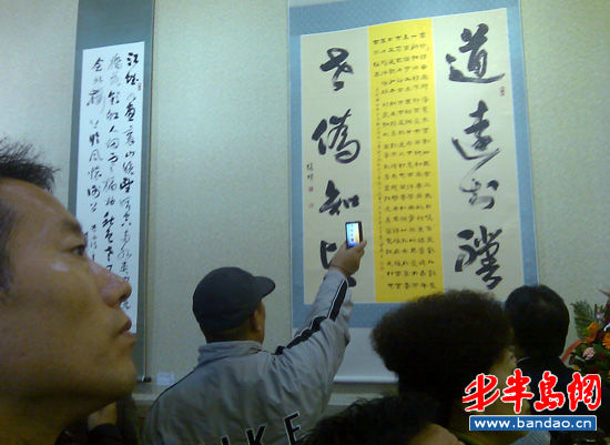 青岛美术馆举行书法篆刻作品展免费开放参观