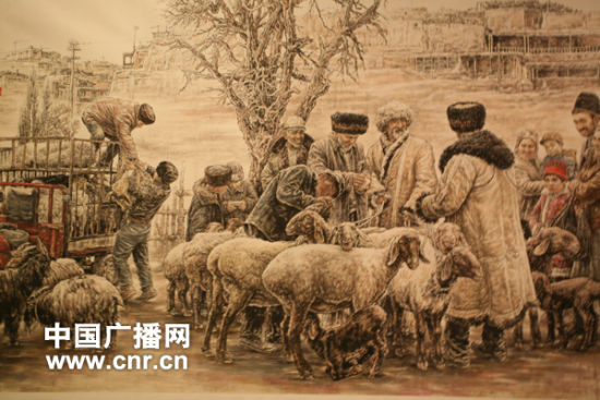 大美天山·新疆中国画全国行今天在京开幕