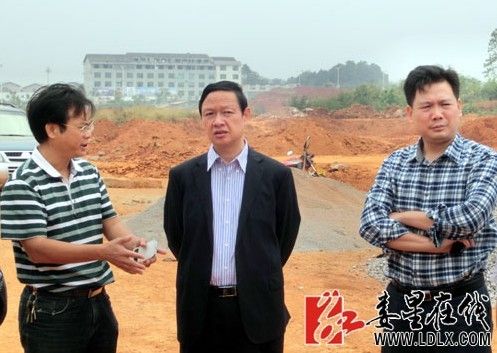 娄星区委书记彭健初到万宝茶园为重点项目建设把脉开方