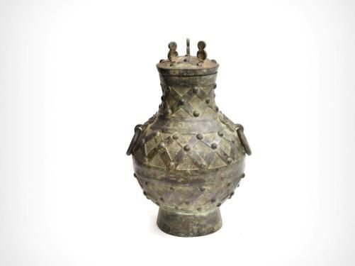 精品青铜双耳衔环瓶国粹传承华美雅致-图片版权归原作者所有