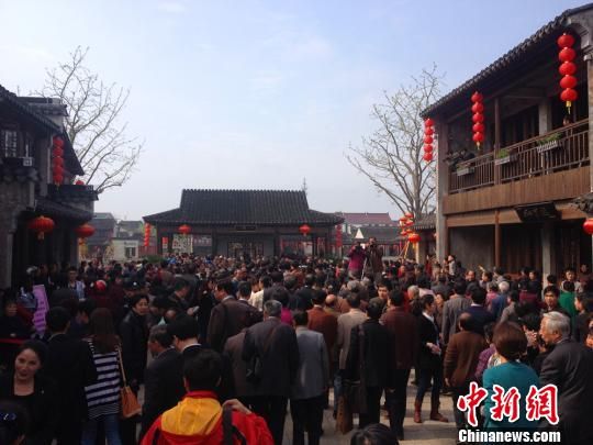 国家历史文化名镇无锡荡口开街万余游人寻古迹-图片版权归原作者所有