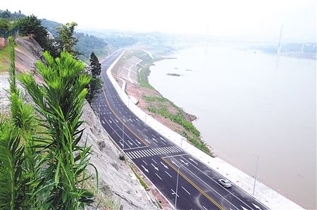 江津滨江大道鼎山至支坪段通车 沿线农家乐火了