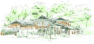 石堰坪村:诗情画意吊脚楼_新浪新闻