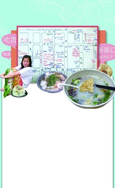 南京白领手绘新街口美食地图