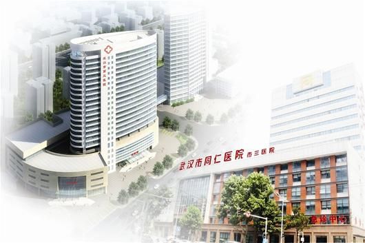 图为:环境优美的武汉市第三医院首义院区