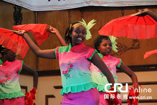 中国民族舞蹈首次亮相肯尼亚全国音乐节(组图