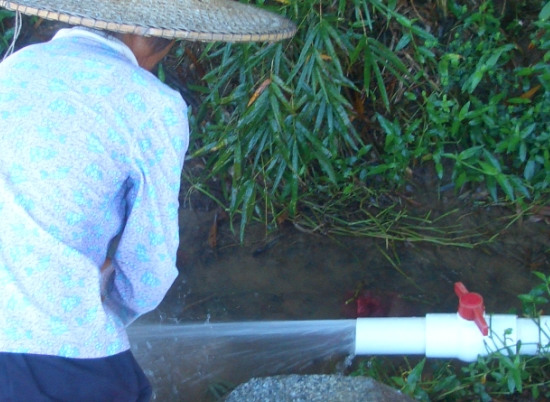 四千亩农田用水疑被景区所截村民用自来水插稻