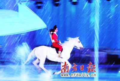 亚运开幕式白马骑手来自深圳