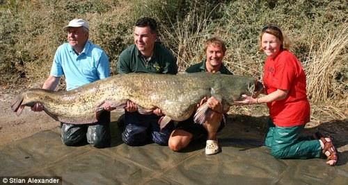 谢尔拉打破了女性捕捉最大鲶鱼的纪录。