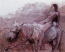 何多苓  《騎馬的女人》
