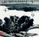 青山入云去，白雨渡湖来