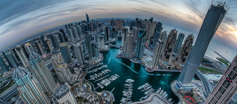 飞行员迪拜上空俯拍城市震撼美景极尽奢华