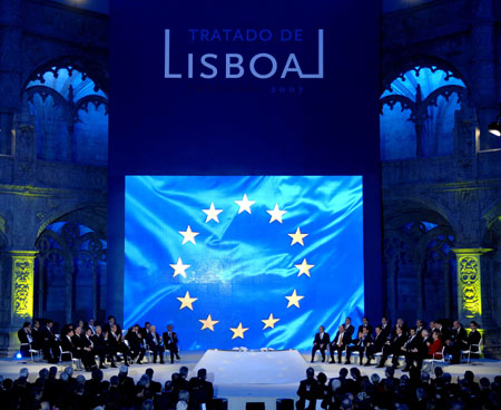 欧盟成员国领导人签署《里斯本条约》