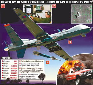 英军7000英里外遥控无人机击毙塔利班头目(图)