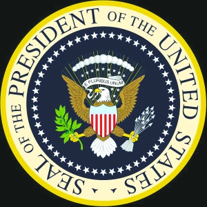 奥巴马弃用准总统徽章