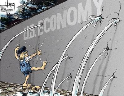 漫画:美国经济裂缝层出不穷
