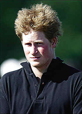 英国王子哈里自曝两年来未洗过头(图)