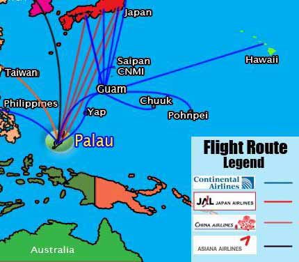 帕劳群岛位置示意图