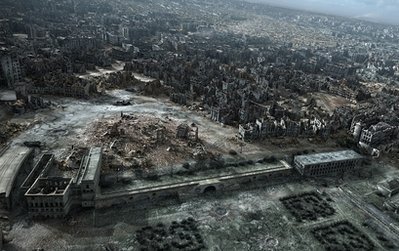 波兰展出3d电影+真实再现华沙二战后废墟场景