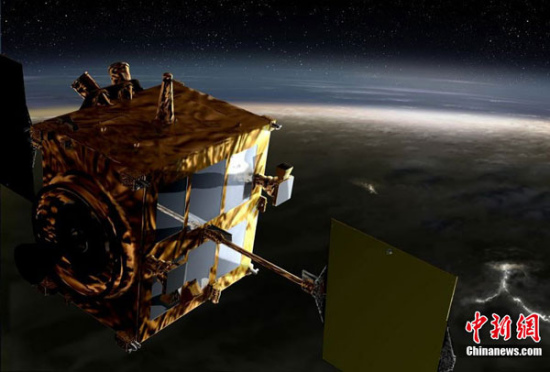 ͼΪ�ձ�����̽�������������ŵִ�����Ͽյ�ģ��ͼ��