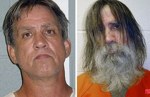 斯莱文2005年刚被捕时的样子（左）和他2007年获释时的样子（资料图）