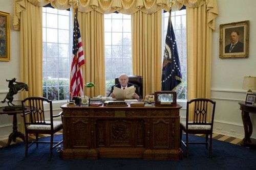美国男子韦德在自己家里建起了“迷你版”总统办公室。