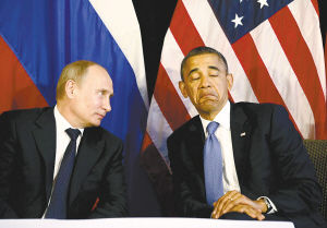 奥巴马和普京在G20会谈肢体语言冷漠(图)