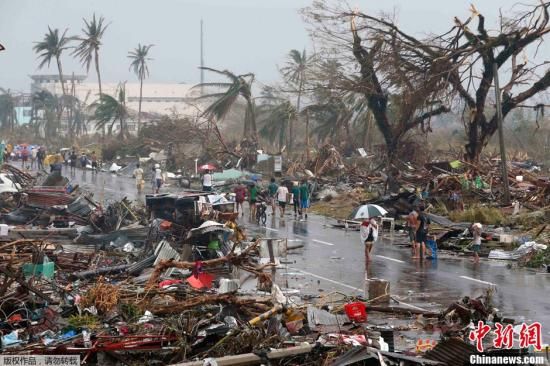 超强台风重创菲律宾 恐致万人死亡多个灾区失