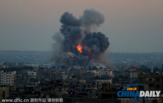 以色列持续加强对加沙空袭 多地浓烟四起[1]- 中国日报网