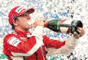 图文:F1车手莱科宁获得巴西站冠军