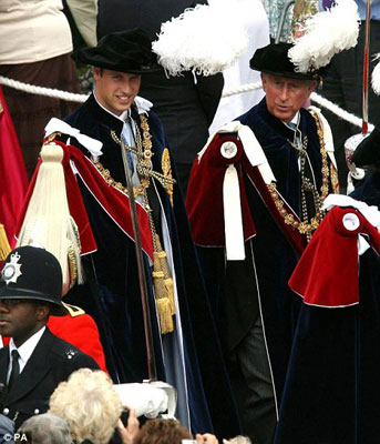 威廉王子获嘉德骑士封号(组图)