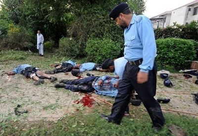 巴基斯坦首都发生爆炸11名警察死亡(组图)