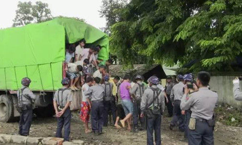中国伐木工人被捕现场