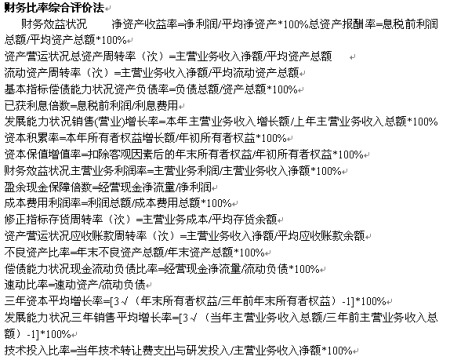 财务比率综合评价法