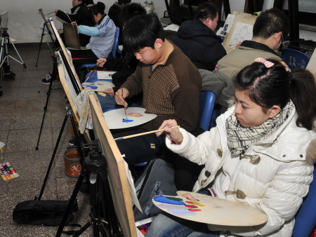 北京2010美术统考结束 5600考生冒雪参加(组