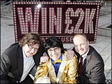 A picture advertising a competition to win £2k