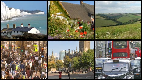 Various images of England
