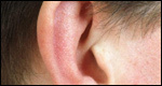 a man's ear