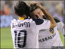 David Beckham and Landon Donovan