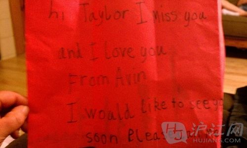 4. The letter from two kid with special needs, him with Autism and her with FAS. һͯ飬й¶֢̥ƾۺ֢ Hi, Taylor. I miss you and I love you. From Avin I would like to see you soon Please call me. ˣ̩աˣҰ㡣 ģģ ̼㣬绰Ұɡ
