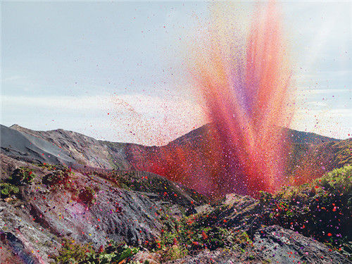 petals erupting from a volcano ӻɽĻ