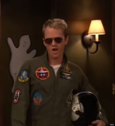 Barney Stinson as a fighter pilot