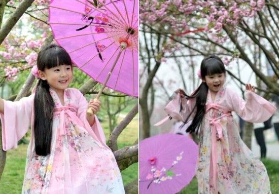 成都4岁“樱花小萝莉”