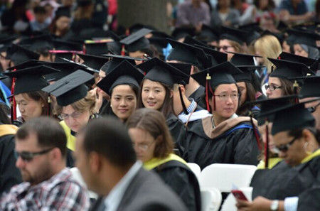纽约大学皇后学院毕业礼 华裔新移民超留学生
