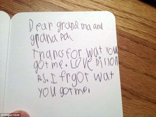 The funniest letters adults have received from children revealed