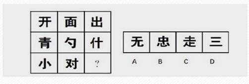 公务员考试行测:汉字型图形推理题技巧