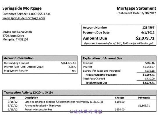 这是一个房贷账单样本，红框里列出你每个月和本年为止支付的本金、利息和escrow数目