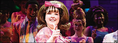 Leanne Jones, starring in the London production of the musical Hairspray, 2007