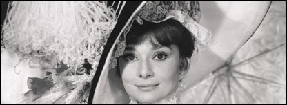 Audrey Hepburn in the film My Fair Lady.